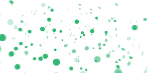 Green paint splashes vector illustration featuring liquid ink drops pattern on white background