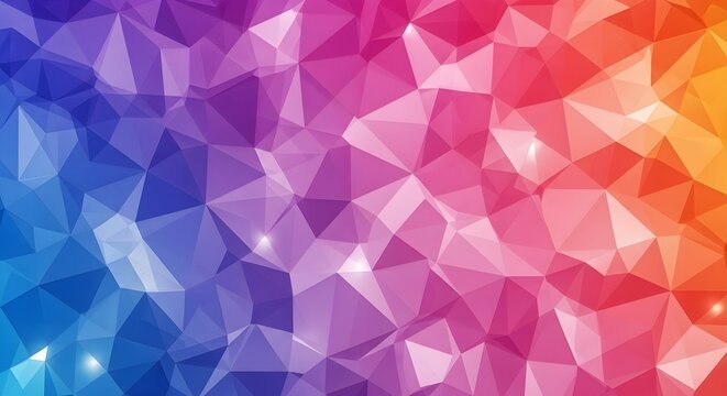 Vibrant abstract geometric background with a colorful gradient
