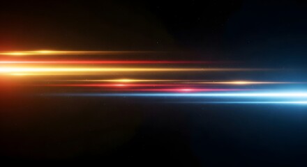 Stunning abstract light trails evoke speed and futuristic technology, perfect for high-tech branding, dynamic presentations, or modern design projects