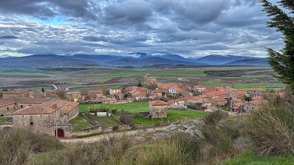 Fototapeta premium Picturesque medieval village of Villanueva de Henares - Aguilar de Campoo
