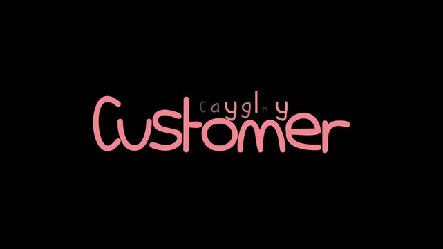 Customer Loyalty Text Animation with Animate In Effect