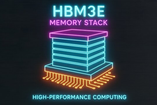 HBM3E Memory Architecture with Stacked Dies for High-Performance Computing