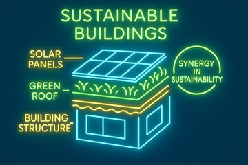 Sustainable Roof Synergy with Green and Solar Integration for Eco Buildings