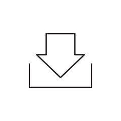 Outline Save Digital File Download Symbol
