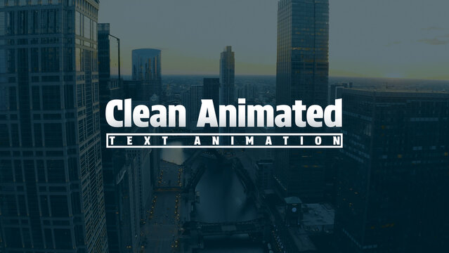 Clean Animated TextAnimation | Creative Storytelling Text Opener