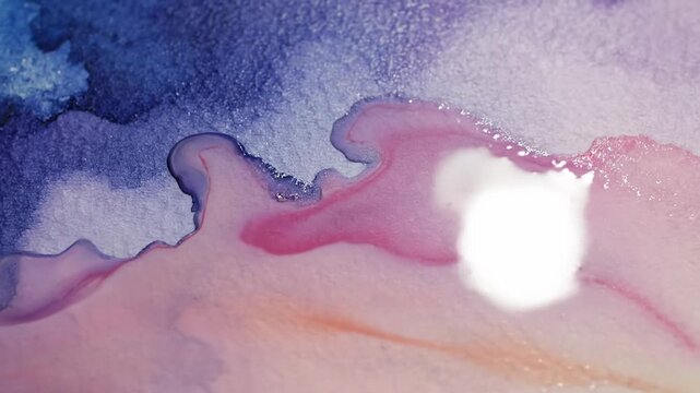 Abstract Watercolor Texture Background with Pink and Purple Hues.
