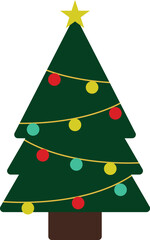 Illustration of christmas tree