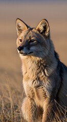 Obraz premium Portrait of Fox in Natural Light