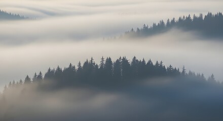 Fototapeta premium morning mist on the river