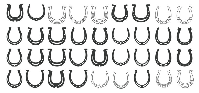 Collection of design elements for Horseshoe