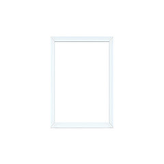 Clean white frame, design element, mockup space