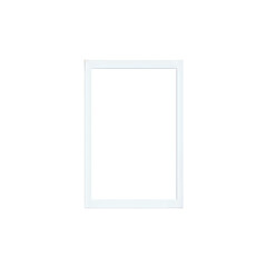 Modern white frame template for stylish presentations
