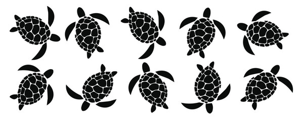 Colorful seamless pattern with bright sea turtles vector