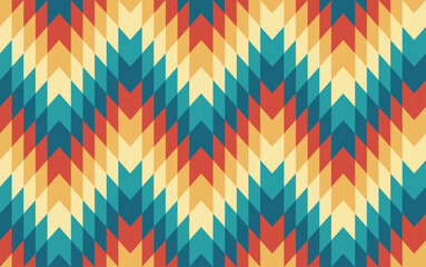  colourful geometric mosaic retro pattern background