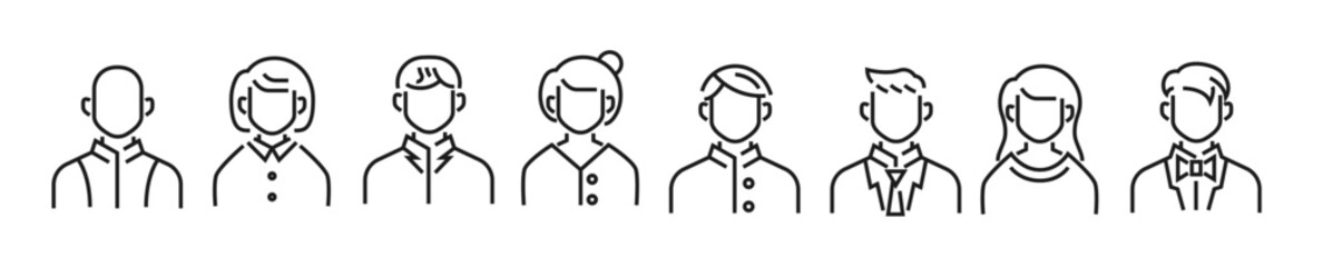 default avatar headshot icons