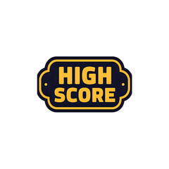 Achieve top results with this winning high score emblem