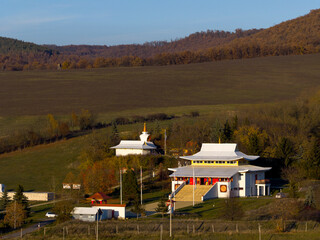 The Buddha Park in Tar (Nograd County) is a peaceful spiritual sanctuary dedicated to Kőr&ouml;si Csoma S&aacute;ndor, built by the Hungarian Karma Kagy&uuml;pa Buddhist Community.