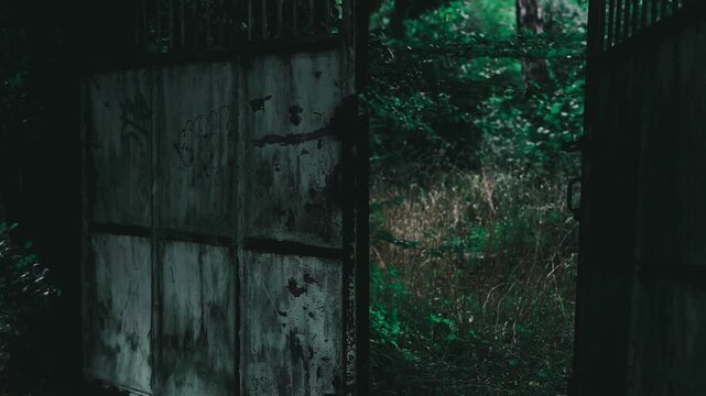 A spooky look at a potential crime scene out of city