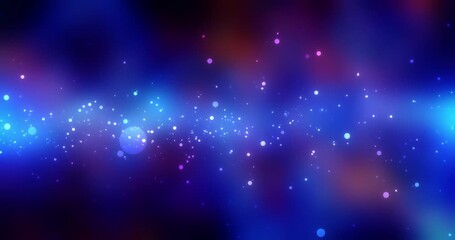 Bright light spots scattered in a bokeh effect over a dark, abstract background - Powered by Adobe