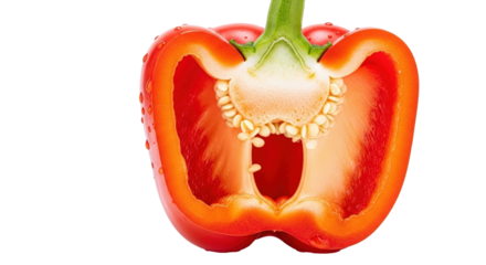 red pepper isolated on white