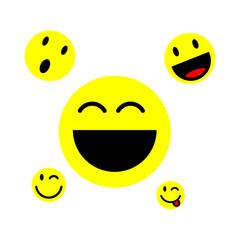 set of smiles icon