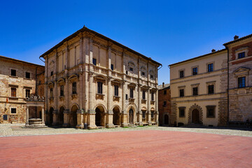 Fototapeta premium Nobili-Tarugi Palace (Palazzo Nobili Tarugi) Montepulciano, Tuscany, Italy