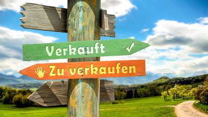 Signposts the direct way to Sold versus For Sale