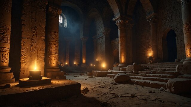 Ancient Babylonian throne room ruins dif