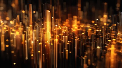 Digital city creating abstract network data flow