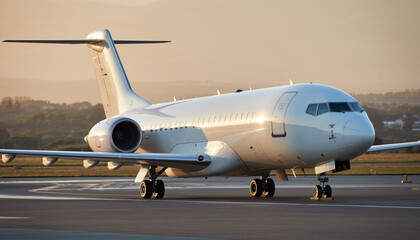 空港の滑走路に待機する飛行機