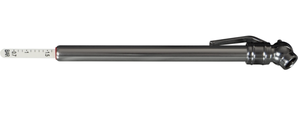 Car pressure gauge on white background
