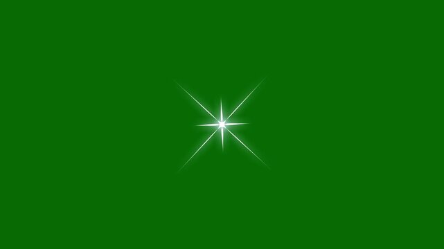 Twinkling stars animation, twinkle light stars sparkling, stars blinking sparkle animation on green background, star animation, twinkling star blinking light effect, flat vector doodles sparkle.