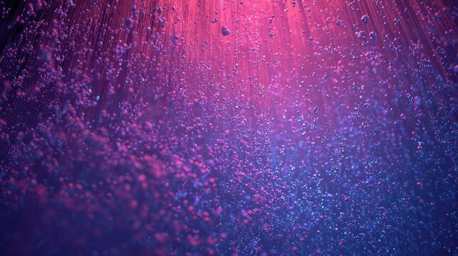 Abstract light streams with glowing particles in water - Powered by Adobe