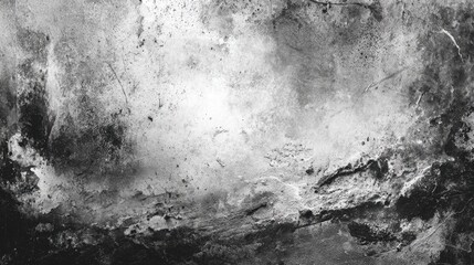 Grunge overlay effect with scratch and dust on black background, retro noisy grain dust texture for film or photo overlay, distressed texture background, abstract high quality texture