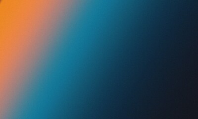 Orange and Teal Dark Grainy Gradient Background