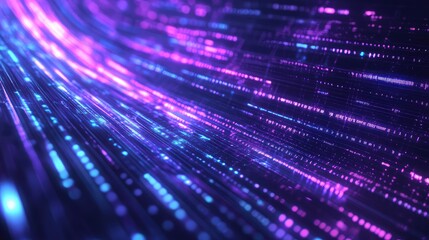 Digital data streaming network information technology concept