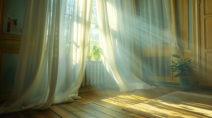 Elegant Interior Design Captured with Soft Ambient Light Creating Dreamy Mood