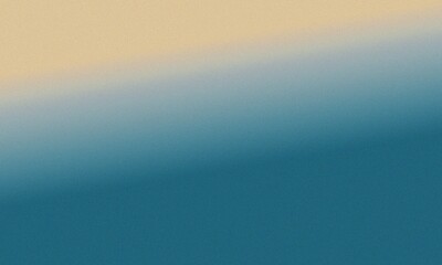 Beige and Deep Cyan Horizontal Grainy Gradient Background
