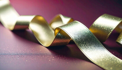 Elegance of the Shimmering Gold Ribbon