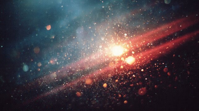 Red, blue and black grunge texture, distressed grain noisy film