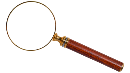 Magnifying Glass on isolated Background, Close-Up Inspection Tool, Sleek Optical Lens Design, magnifying glass png, png of magnifying glass, 