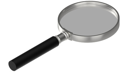 Magnifying Glass on isolated Background, Close-Up Inspection Tool, Sleek Optical Lens Design, magnifying glass png, png of magnifying glass, 