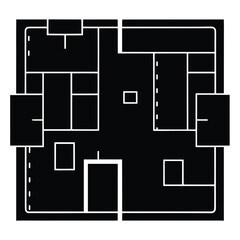 floor plan   blueprint vector icon