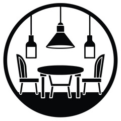 dining room vector icon