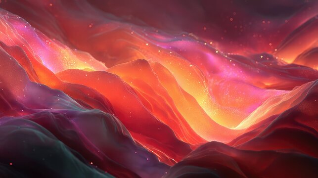 Abstract cosmic nebula glowing ethereal dynamic background