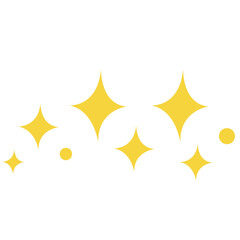 Golden sparkles symbolizing cleanliness and freshness, great for hygiene, sanitization, or product safety education.