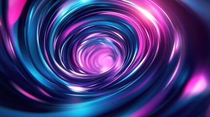 Obraz premium Swirling neon tunnel creating vibrant futuristic light vortex