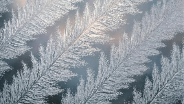 Frosty Ferns - A Winters Tale of Ice Crystals on Glass.