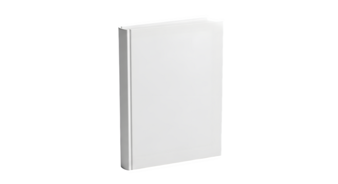 A simple white rectangular panel with a subtle shadow isolated on transparent background