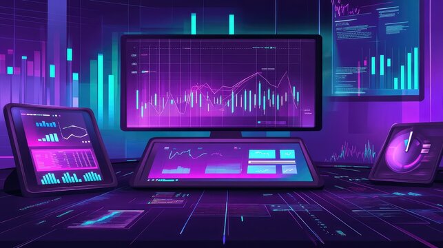Financial market data analysis and trading dashboard
